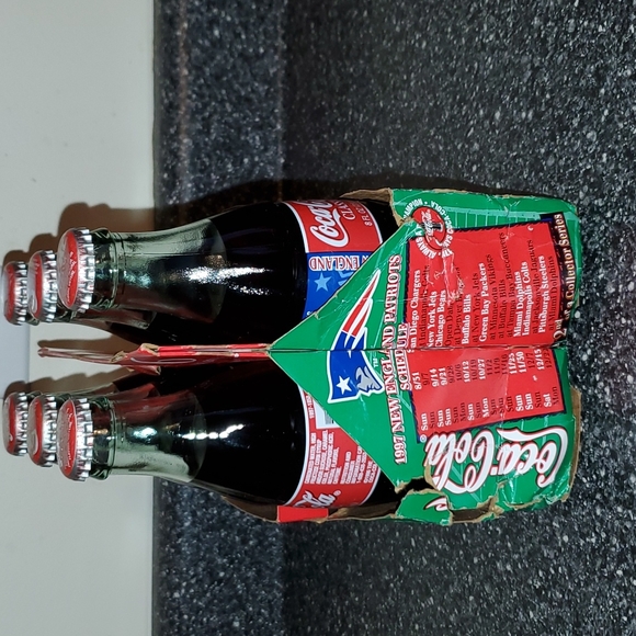 Coca-Cola Six Pack 1997 AFC CHAMPIONS NEW ENGLAND PATRIOTS - Picture 2 of 16